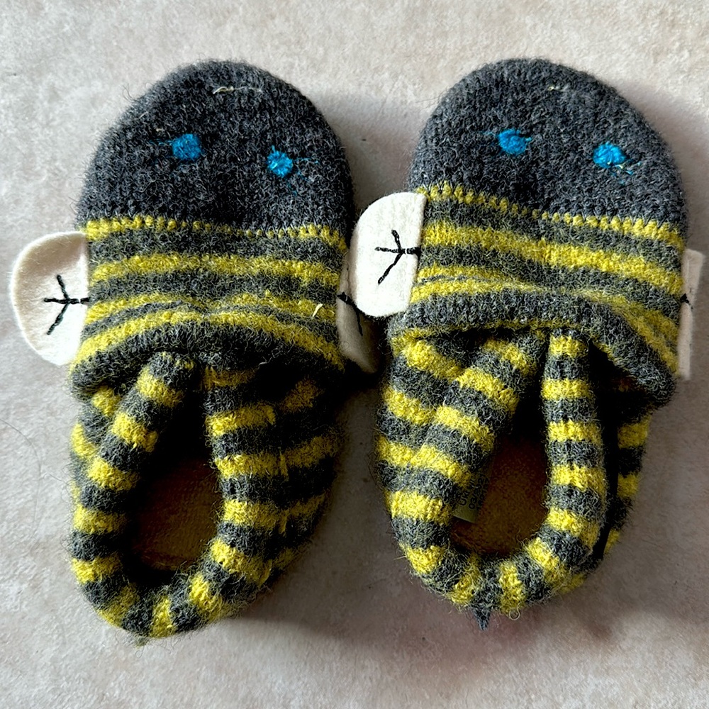 Kids Boiled Wool Slipper Boots by Haflinger Size: 21(18-24months)